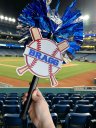 Baseball Noise Maker PomPom Stick Softball Game Day Signs Sport Mom Sign