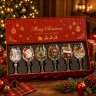 Hand Painted Christmas Glass Cup Unique Christmas Gift 