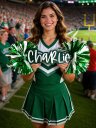 Custom Cheer Stick Sign With Pom Poms Game Day Signs Sport Mom Sign
