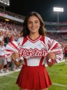 Custom Cheer Stick Sign With Pom Poms Game Day Signs Sport Mom Sign